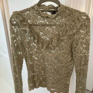 Small floral long sleeve blouse